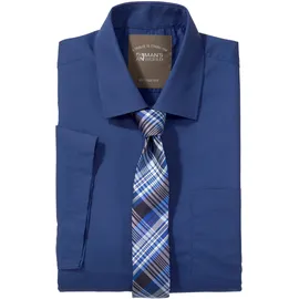 MAN'S WORLD Kurzarmhemd Blau S