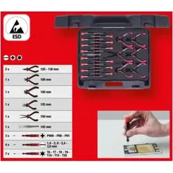 KS Tools Feinmechanik-Werkzeug-Satz, 21-teilig