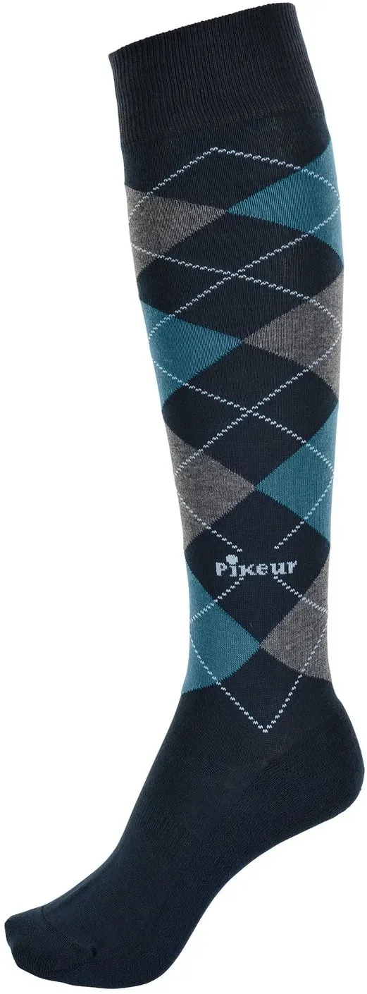 PIKEUR Reitsocken navy/orion blue/middle grey 38-40