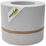 zaunzu® zaun|zu® Sichtschutzstreifen Rille PP für Doppelstabmatten Zaun Lichtgrau 26m