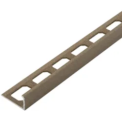 Winkelabschlussprofil Aluminium strukturbeschichtet quarz | 12,5 mm