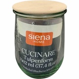 Siena Garden Siena Home Tulpenglas \"Cucinare\" HD 1,0 l Weck-Glas, Buchenholz"