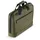 Hama Laptoptasche für Laptops 13,3“ - 14,1“ (leichte Businesstasche als Umhängetasche oder Tragetasche, Notebooktasche mit Organizer-Vorderfach und -Innenfach, wasserabweisend, gepolstert) oliv
