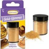 Günthart BackDecor Gold Puder - Essbarer Glitzer, Lebensmittelfarbe Pulver, Glitzer für - Goldstaub glänzend Glimmer für Backenbegeisterte, 1er Pack (1 x 7 g)