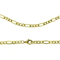 Firetti Collierkettchen »Schmuck Geschenk Gold 333 Halsschmuck Halskette Goldkette Figarokette«, Made in Germany, 75816561-50 gelbgoldfarben