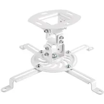 Logilink BP0057 Beamer-Deckenhalterung Deckenhalter, Höhenverstellbar, Neigbar, Schwenkbar Boden-/Deckenabstand (max.): 150 mm Weiß