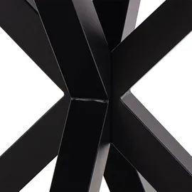 VCM Heaven Esstisch Ø119cm Glas braun.