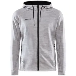Craft Kapuzenjacke ADV Unify (2 Taschen, Recyclingpolyester) hellgrau Herren