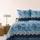 BASSETTI Paraggi Floral Blau 135 x 200 cm + 80 x 80 cm