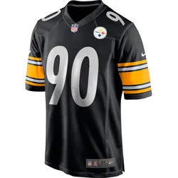 Nike Pittsburgh Steelers T.J. Watt 90 Spielertrikot Herren in black - t.j. watt, Größe L - schwarz