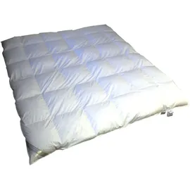 Betten Hofmann White Sibiria Schneegänse 10cm Hochsteg Winter Daunendecke 6x6 200x200 superwarm - Weiß