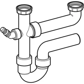 Geberit Siphon für 2 Spülbecken