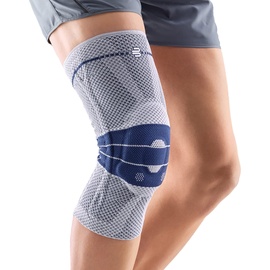 Bauerfeind Kniebandage GenuTrain Unisex zur Entlastung, Stabilisierung und Aktivierung nach Verletzung, Operation oder bei chronischen wie Gonarthrose (Gelenkverschleiß) oder Arthritis, titan, größe: 6