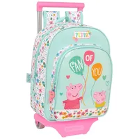 Peppa Pig Schulrucksack mit Rädern Peppa Pig Cosy corner (26 x 34 x 11 cm)