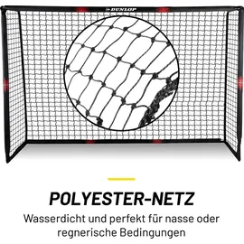 Dunlop Fußballtor Schwarz/Rot 240 x 160 x 85 cm