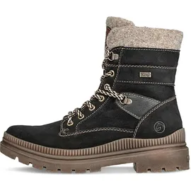remonte D0C77 Schneestiefel, schwarz/schwarz/schwarz/Wood/Chestnut - 38