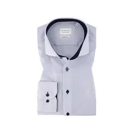 Eterna Herren Hemd blau meliert Comfort Fit, blau, NOS
