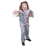 MICA Kostüm Kostüm - Clown - für Erwachsene - verschiedene Größen erhältlich XL (5 grau