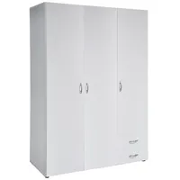 Pol-Power Kleiderschrank Base 3-türig weiß