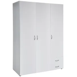 Pol-Power Kleiderschrank Base 3-türig weiß