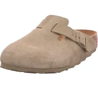 Birkenstock Boston Suede Leather Sandalen faded khaki) Gr. 45
