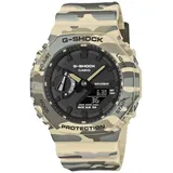 Casio G-Shock GA-2100CM-5AJF Beige Camo Analog Digital Uhr Japan Neu Y868774