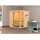 Karibu Jada inkl. 9 kW Bio-Kombiofen + ext. Steuerung + mit Dachkranz