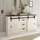 Home Affaire Sideboard HOME AFFAIRE "SHERWOOD", weiß (pinie weiß dekor), B:161cm H:91cm T:43cm, Sideboards, Sideboard, Holz Dekor, mit Scheunentorbeschlag und Apothekergriffen, Breite 161cm