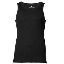 Tom Tailor Herren Tanktop, Vorteilspack - Unterhemd, Garron S, einfarbig Schwarz L