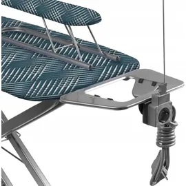 Kadax Bügelbrett mit Bügeleisenablage, 120x38cm, Blau