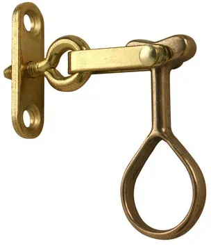Dänischer Ankettel ohne Konsole symmetrisch Messing poliert (mit Plattenöse)