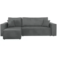 Mirjan24 Ecksofa Dunkelgrau, Textil, 5-Sitzer, L-Form,L-Form, 244x145 cm, Wohnzimmer, Sofas & Couches, Wohnlandschaften, Ecksofas