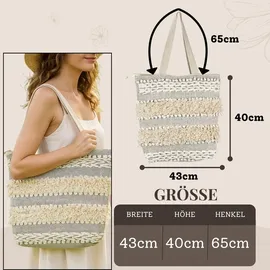 Marrakesch Orient & Mediterran Interior Kalpur -3- Shopper Baumwolle Beige