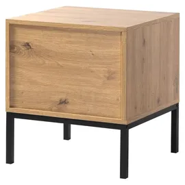 CaliCosy Nachttisch mit 2 Schubladen Holzdekor 45/40/50 cm