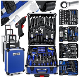MASKO Masko® 969 tlg Werkzeugkoffer Werkzeugkasten Werkzeugkiste Werkzeug Trolley Profi ? 949 Teile Qualitätswerkzeug