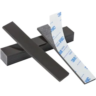FRETONBA Magnetstreifen Selbstklebend Stark, 3mm Zuschneidbares Magnetblech, 8 Stück Magnetklebeband, Magnete zum Kleben Stark 3M Haftende Rückseite, Magnetband für Fliegengitter, Klebemagnete