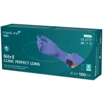 Medi-Inn Pro Nitril Clinic Perfect Long Einmalhandschuhe puderfrei S 100 Stück)