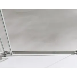 doporro Ravenna12 Eckdusche mit Schiebetür rechts 120 x 80 cm silber Klarglas