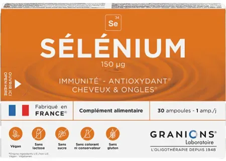 Granions Selen 150μg 30 Ampullen