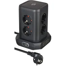 Brennenstuhl Steckdosenturm 8-fach mit USB 2m