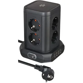 Brennenstuhl Steckdosenturm 8-fach mit USB 2m