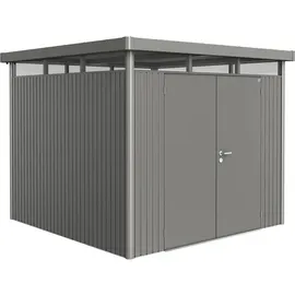 Biohort HighLine H4 2,75 x 2,75 m quarzgrau-metallic Doppeltür