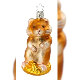 Inges Glas Christbaumschmuck Hamster
