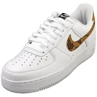 Nike Air Force 1 Low Retro PRM - White/Elemental Gold/Dark Haze, Elfenbein, 44 EU - 44 EU