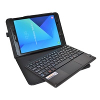 MQ für Galaxy Tab S3 9.7 - Bluetooth Tastatur Tasche mit Multifunktions-Touchpad für Samsung Galaxy Tab S3 9.7 LTE SM-T825, WiFi SM-T820 | Hülle mit Tastatur für Tab S3 | Tastatur Deutsch QWERTZ