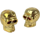 Ventilkappen Skull-Totenkopf, goldfarben