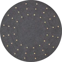 Star Trading LED-Baumteppich Ø 80 cm grau