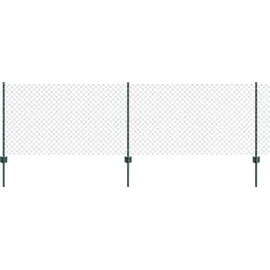 vidaXL Zaunpfosten 0,8 x 250 cm Grün/Stahl