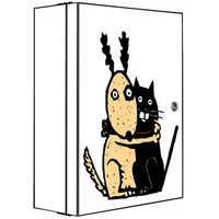 Banjado XXL Medizinschrank Abschliessbar 35x46x15cm Arzneischrank Anthrazit Aus Metall