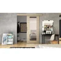 Schiebetür RUBEN 4 – Eiche Sonoma - Braun